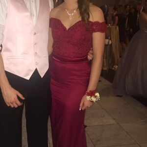 Red prom dress